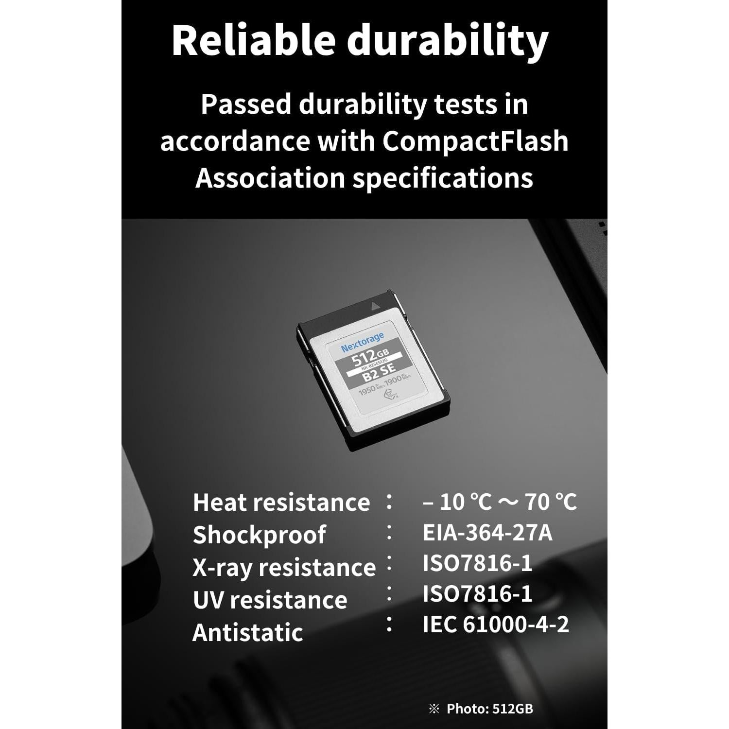 Tarjeta CFexpress Tipo B Nextorage 512GB Paquete de 2