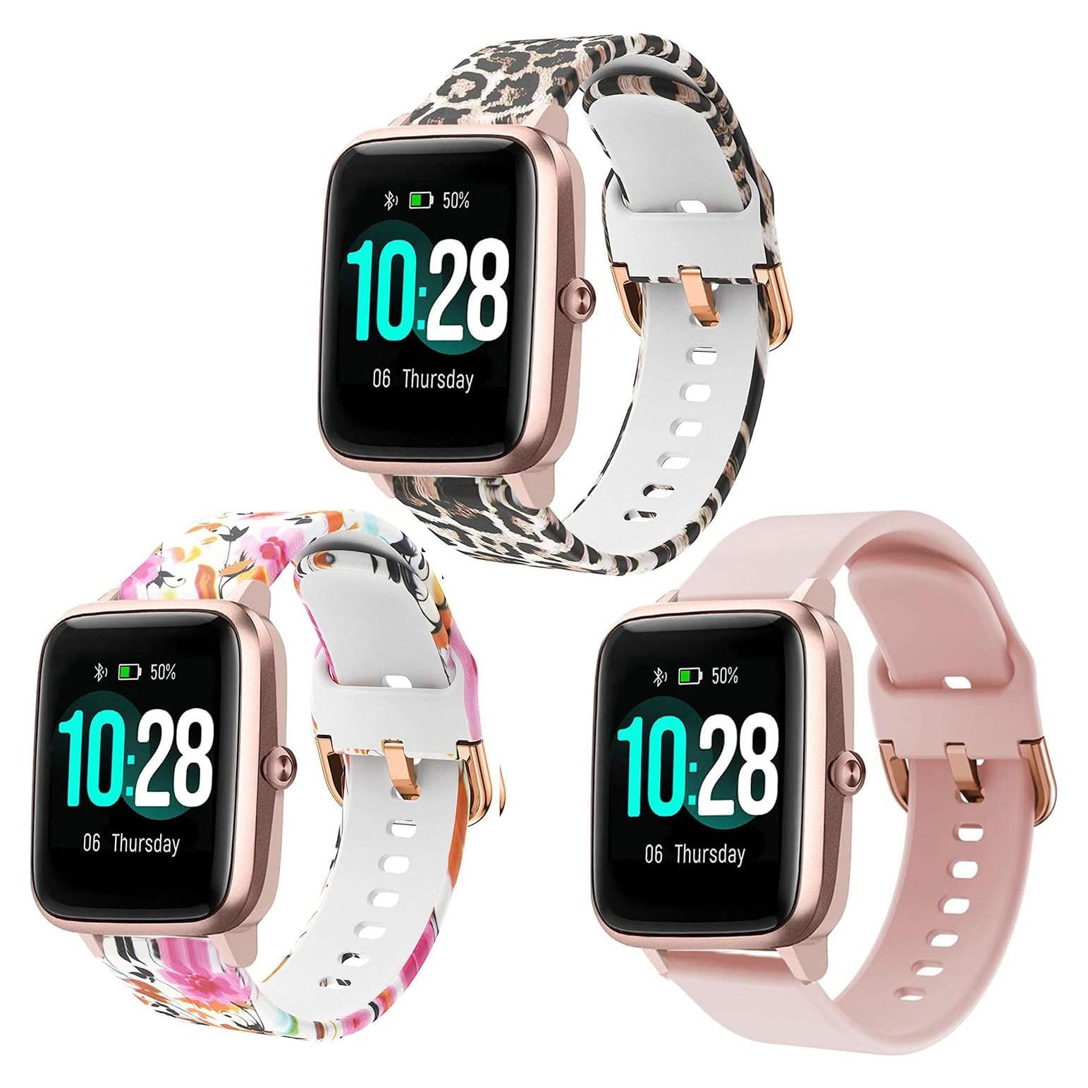 Banda de Silicona Suave 19mm ViCRiOR para Reloj ID205L - 3 Piezas