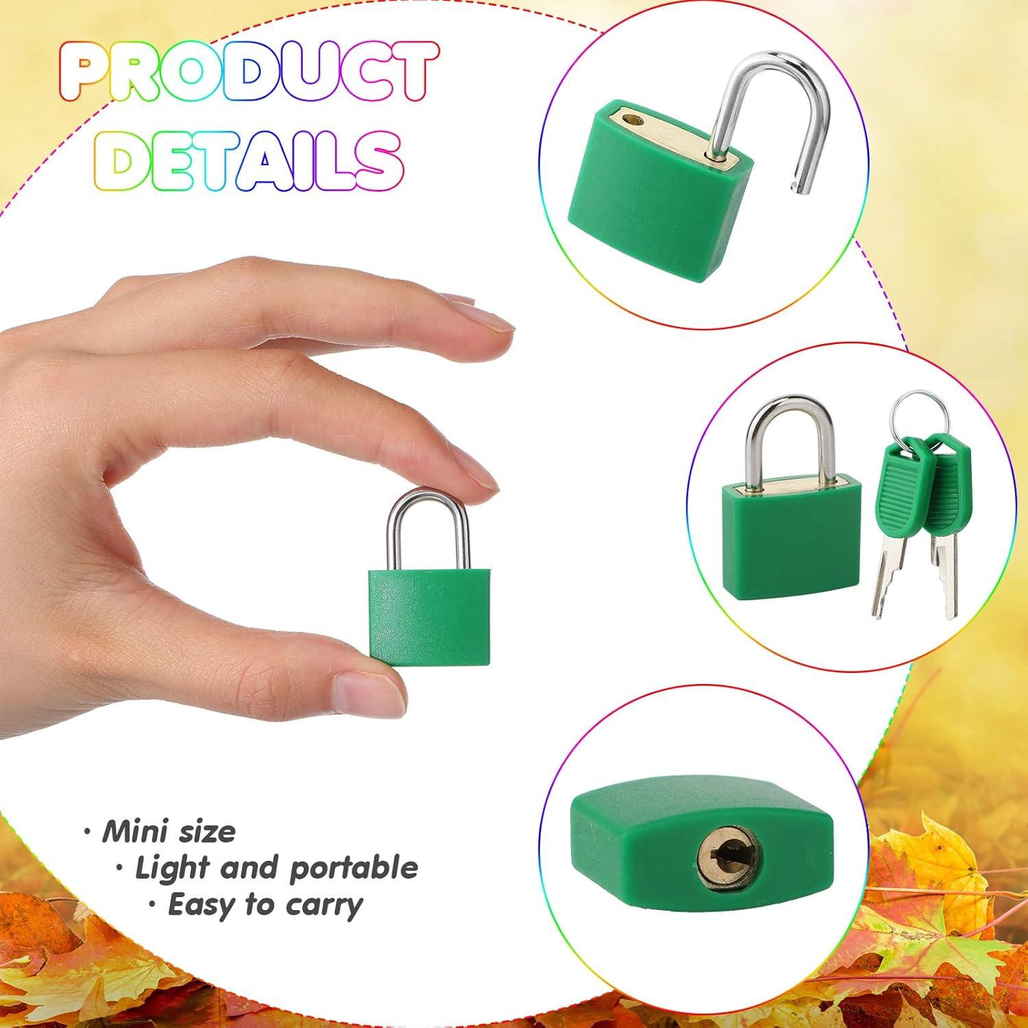 Candados de Maleta Photect con Llave - 12 Pzs Colores Vivos