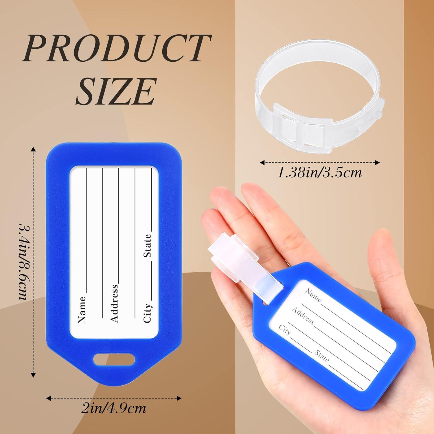 200 Etiquetas de Equipaje de Plástico Kigeli - 10 Colores