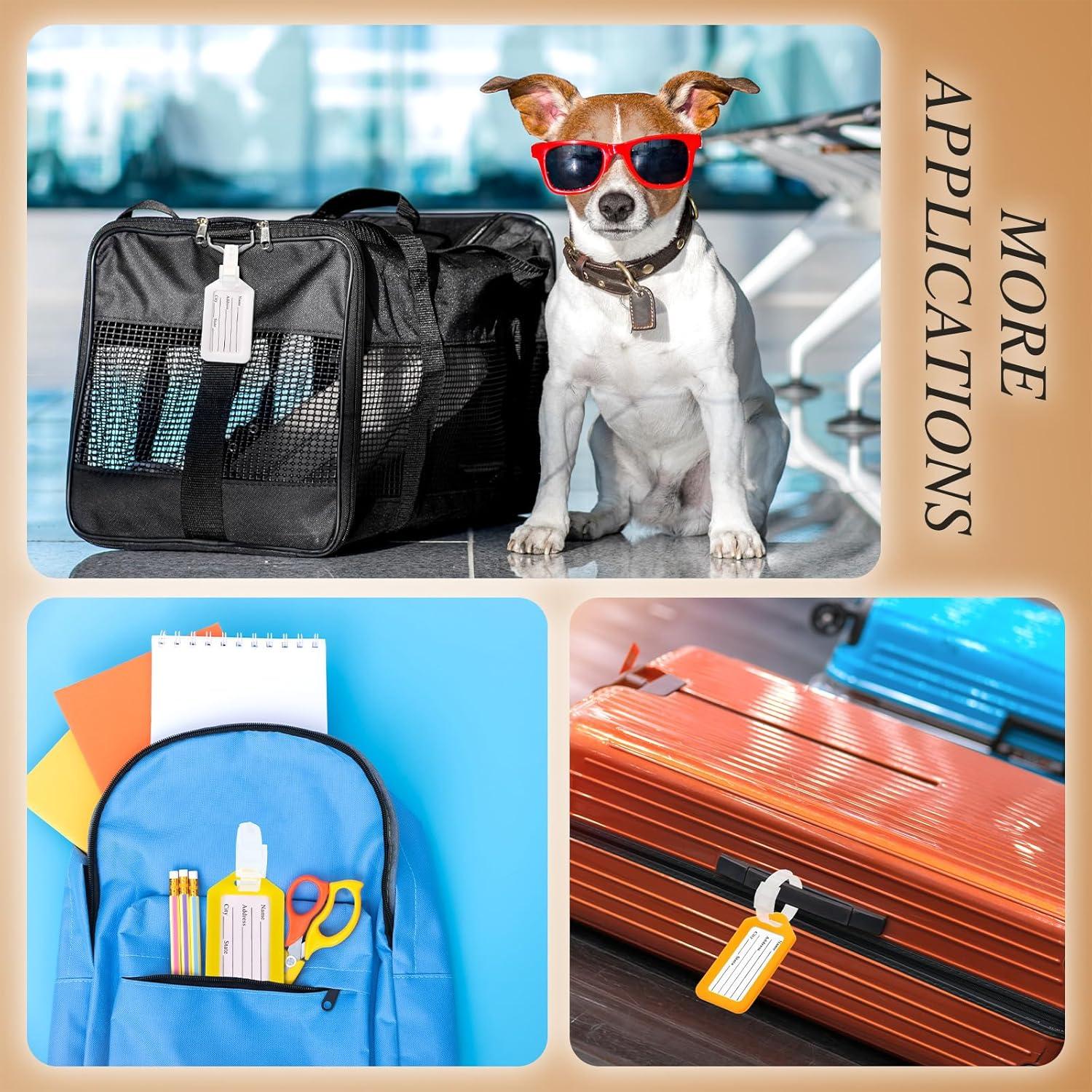 200 Etiquetas de Equipaje de Plástico Kigeli - 10 Colores