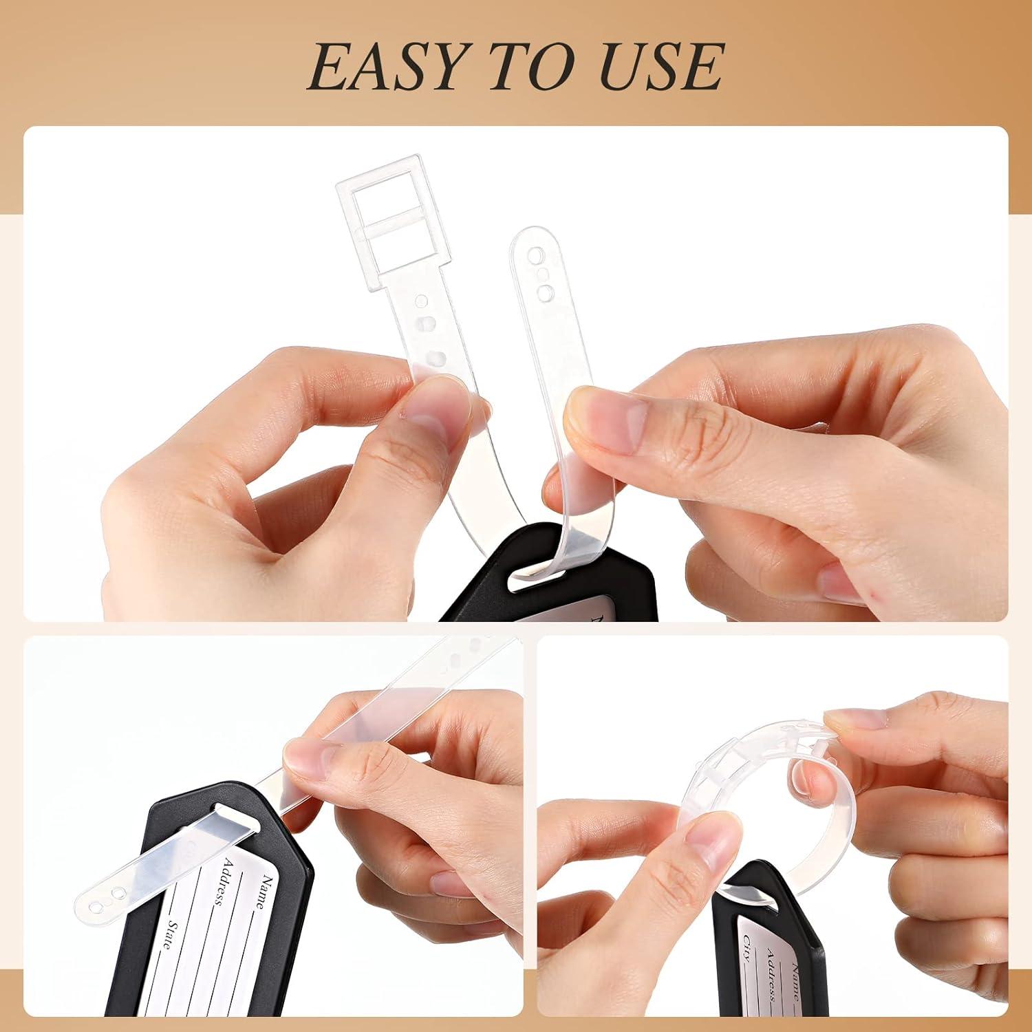 200 Etiquetas de Equipaje de Plástico Kigeli - 10 Colores