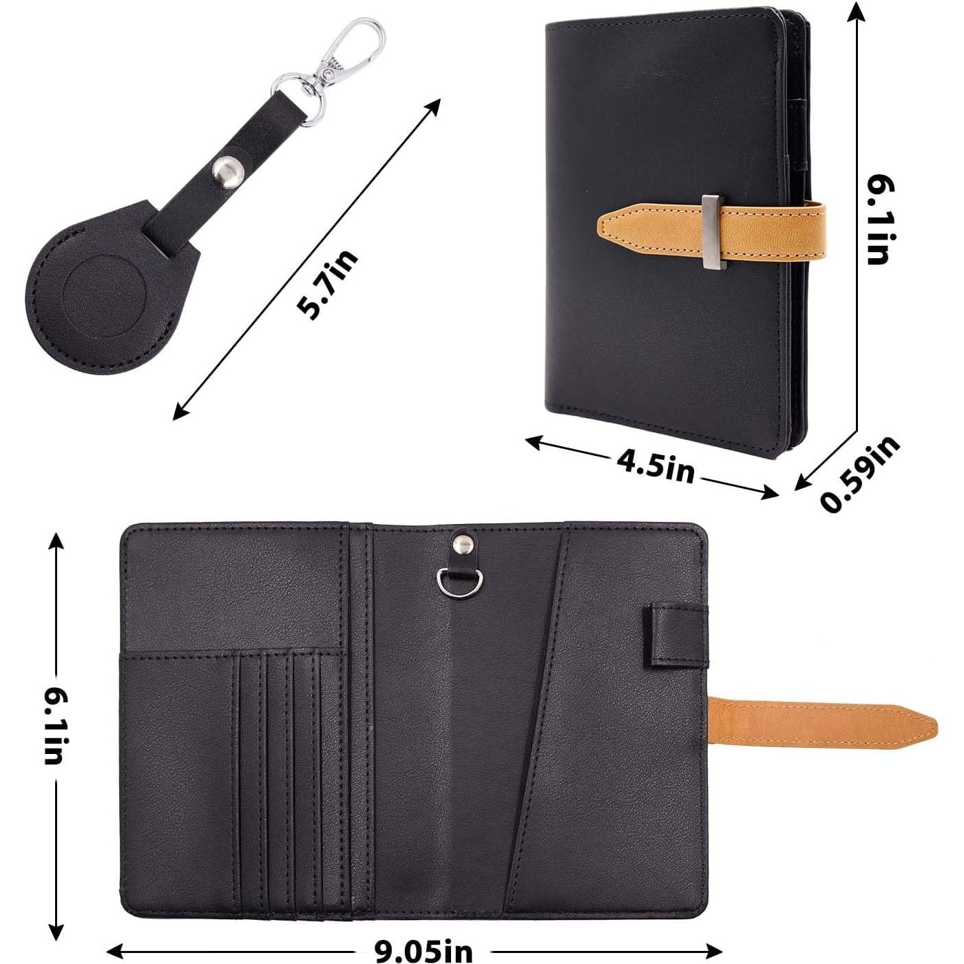 Cartera de Pasaporte Multifuncional Deziliao con Bloqueo RFID