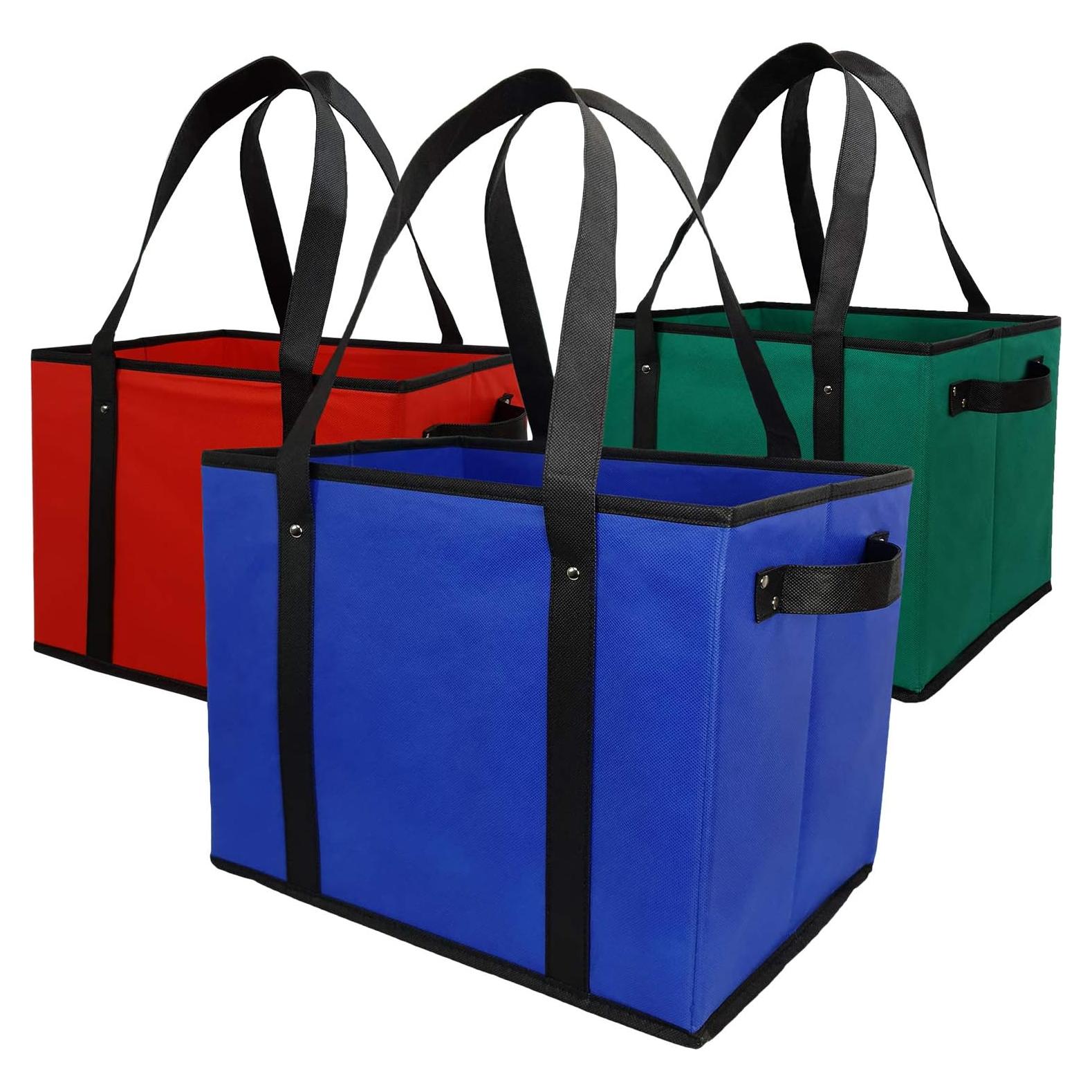 Bolsas de Compras Reutilizables Premium - 3 Piezas Ecológicas