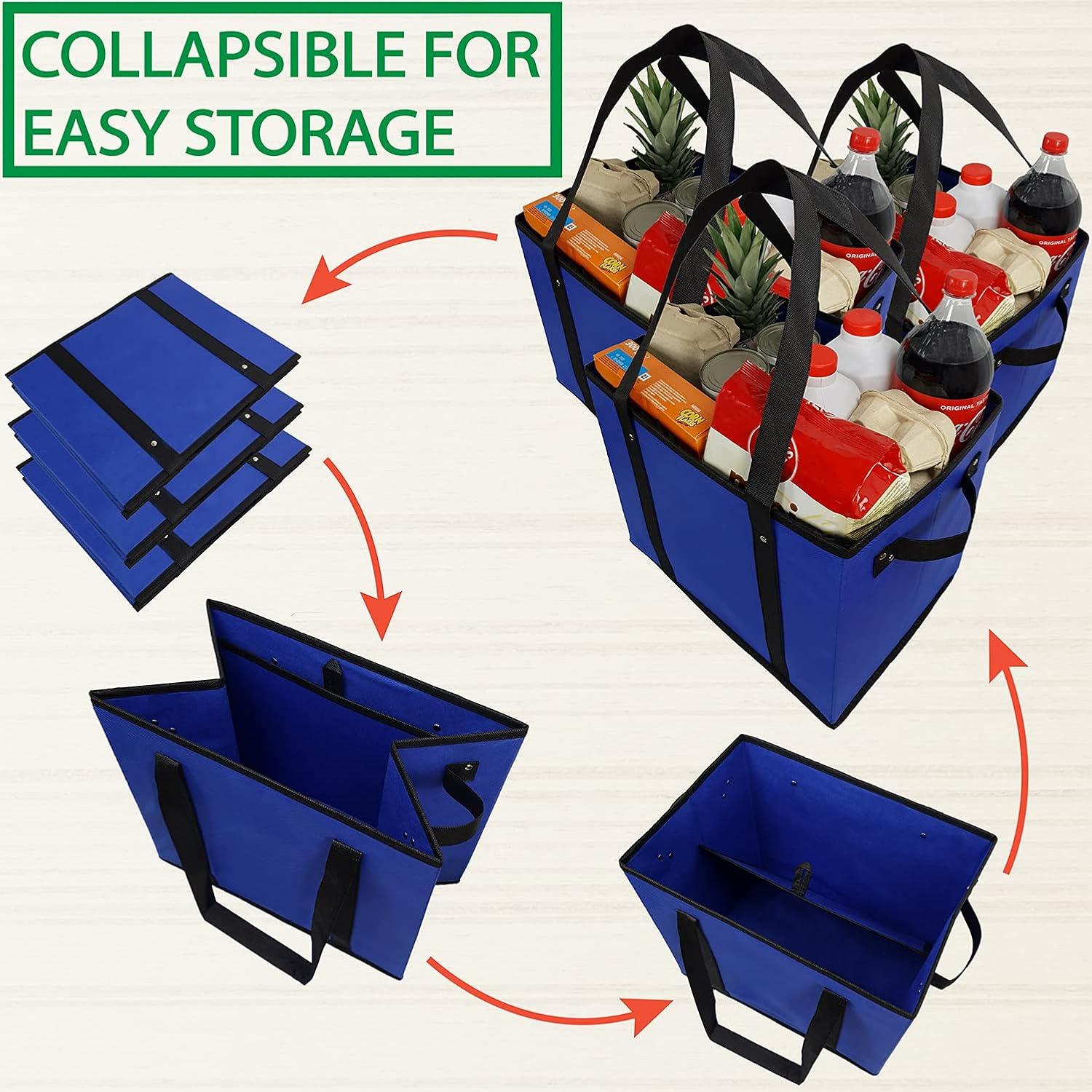 Bolsas de Compras Reutilizables Premium - 3 Piezas Ecológicas