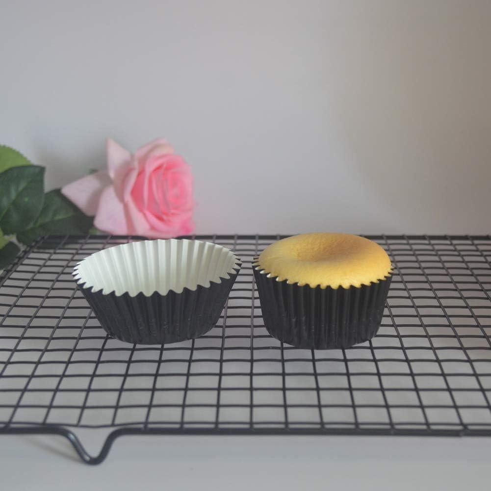 Forros de Cupcake Huaswan Negros Estándar 120 Piezas 5 cm