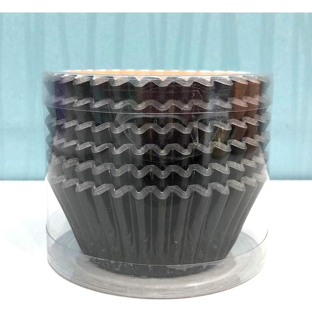 Forros de Cupcake Huaswan Negros Estándar 120 Piezas 5 cm