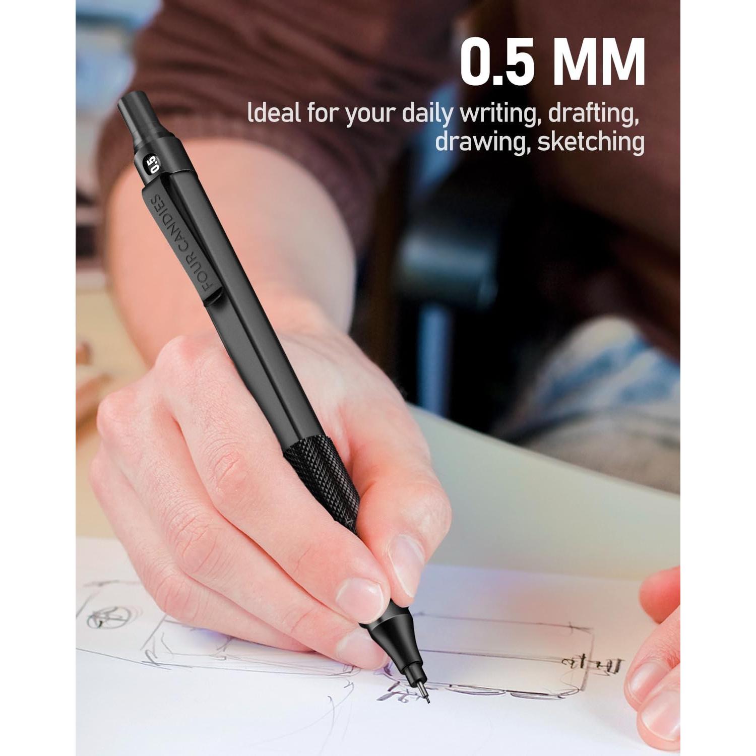 Juego de Lápices Mecánicos Four Candies 0.5mm con Estuche