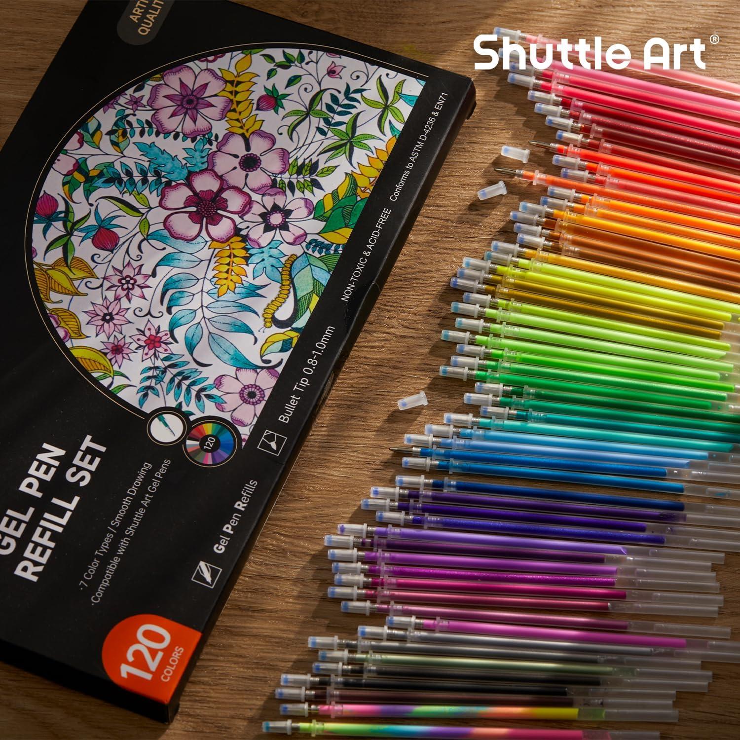 Recargas de bolígrafo de gel Shuttle Art 120 colores únicos