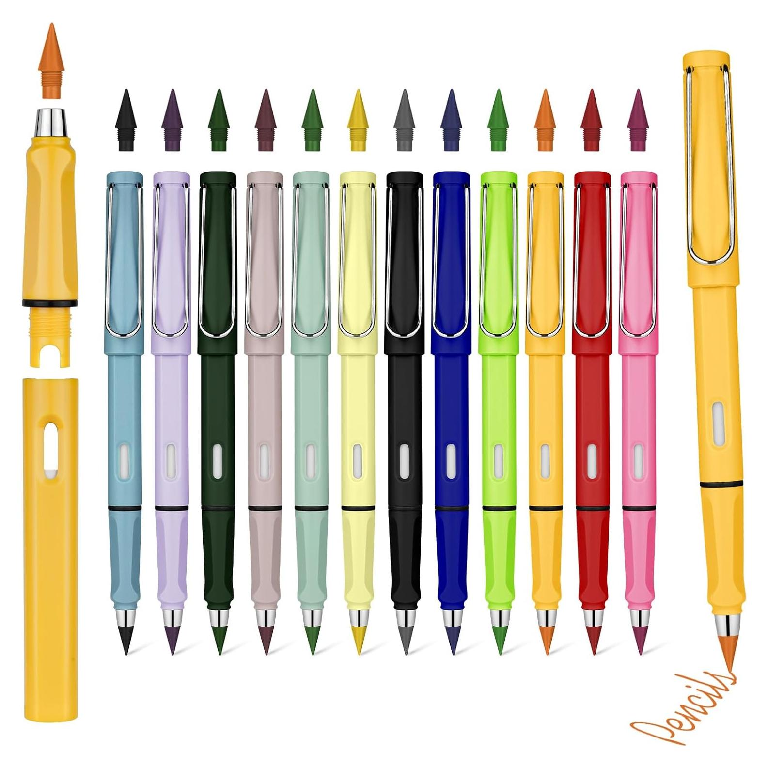 Lápiz Sin Tinta Ainiv, 12 Juegos Coloridos Reutilizables 0.5mm