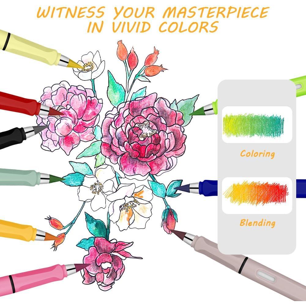 Lápiz Sin Tinta Ainiv, 12 Juegos Coloridos Reutilizables 0.5mm