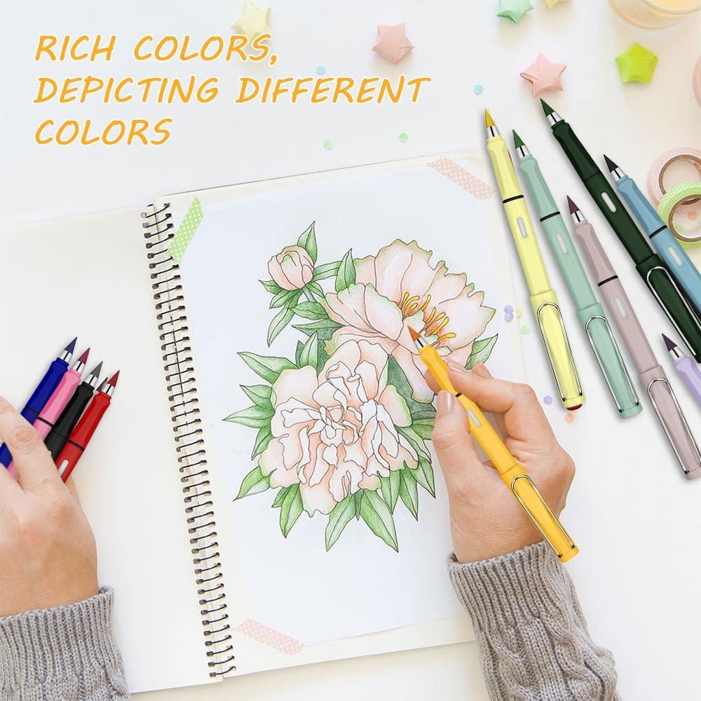 Lápiz Sin Tinta Ainiv, 12 Juegos Coloridos Reutilizables 0.5mm