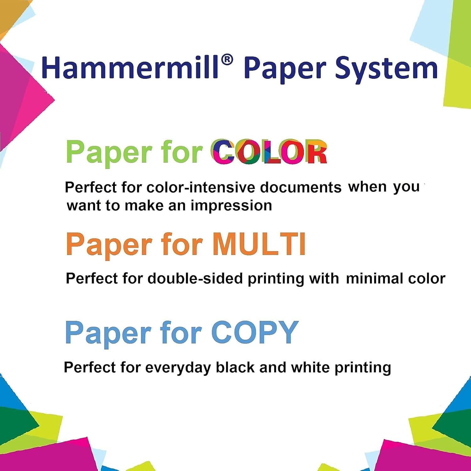 Papel de impresora Hammermill Great White 30% reciclado 500 hojas