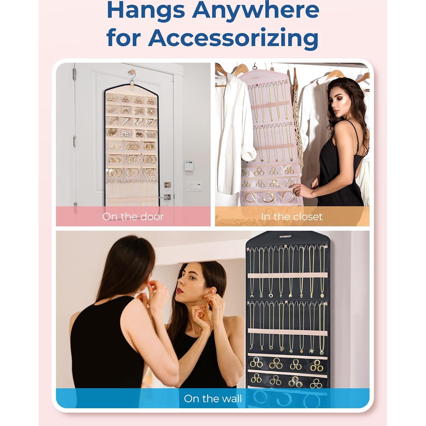Organizador de Joyería Colgante BAGSMART Grande Negro
