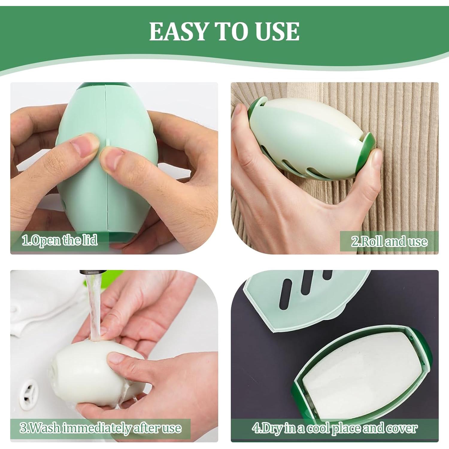 Rodillo de Pelusa Reutilizable Wanheart Mini Verde 10.2cm