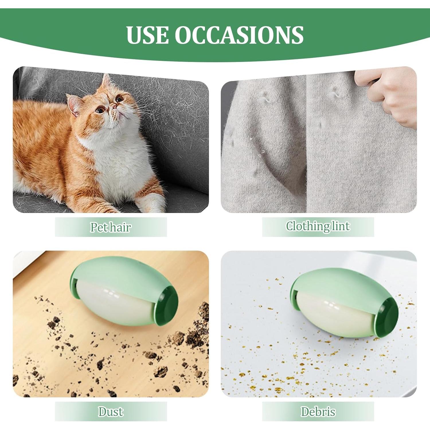 Rodillo de Pelusa Reutilizable Wanheart Mini Verde 10.2cm