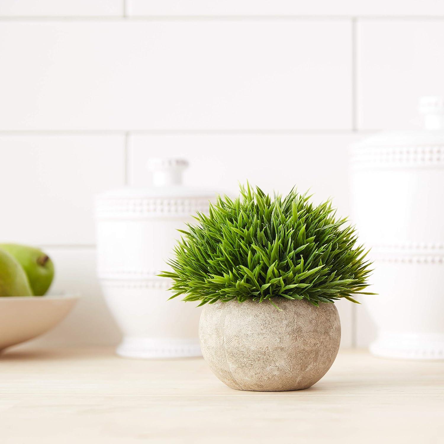 Planta Artificial Ogrmar en Maceta 11.9 cm Hierba Verde