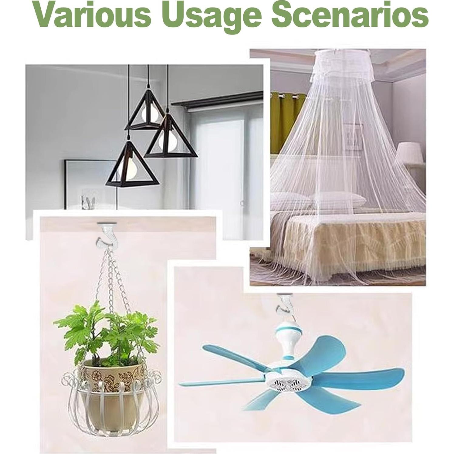 Ganchos de Techo Aidoclip - Alta Resistencia 10 pcs Blanco