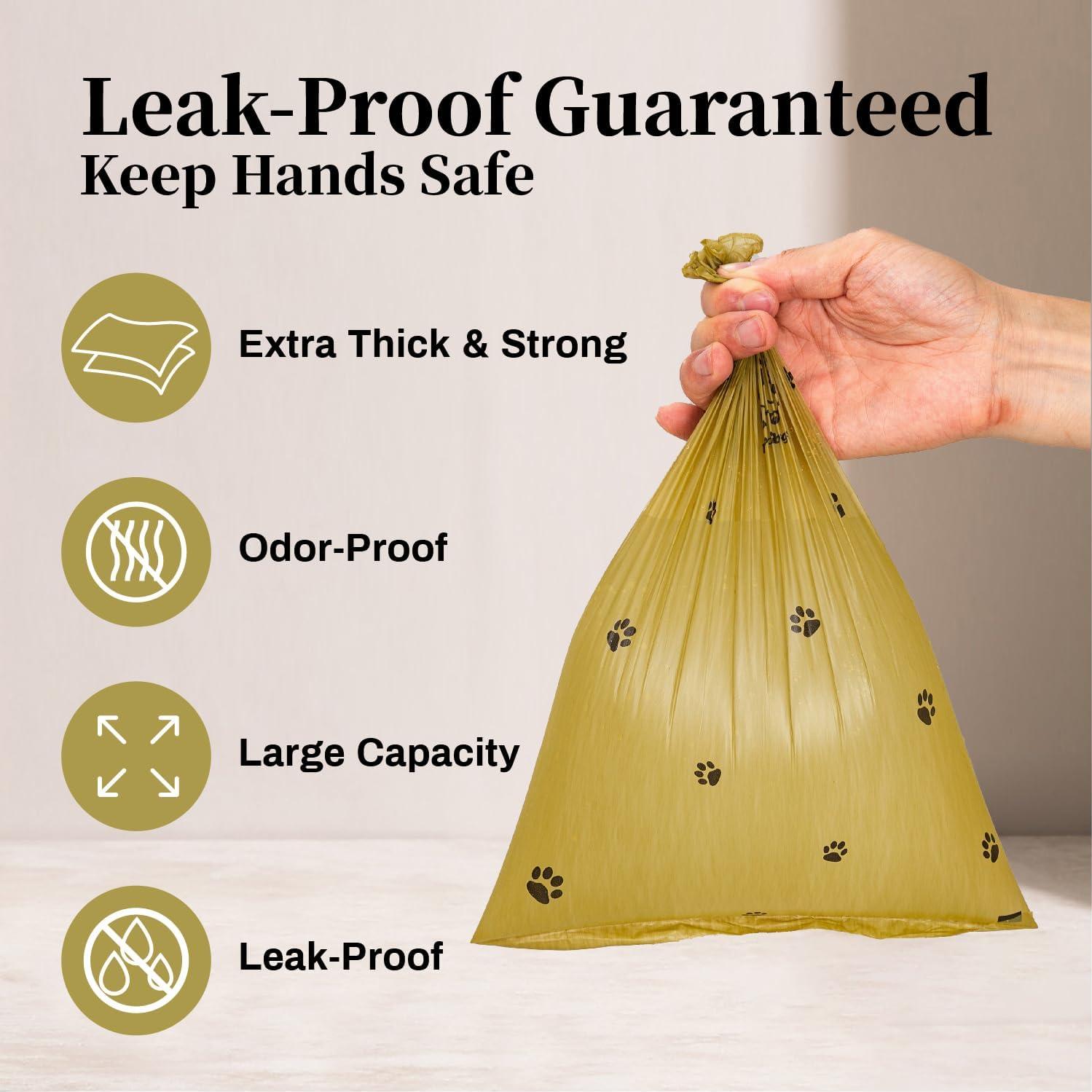 270 Bolsas de Excremento para Perros Watreeco, Extra Gruesas 33x23cm