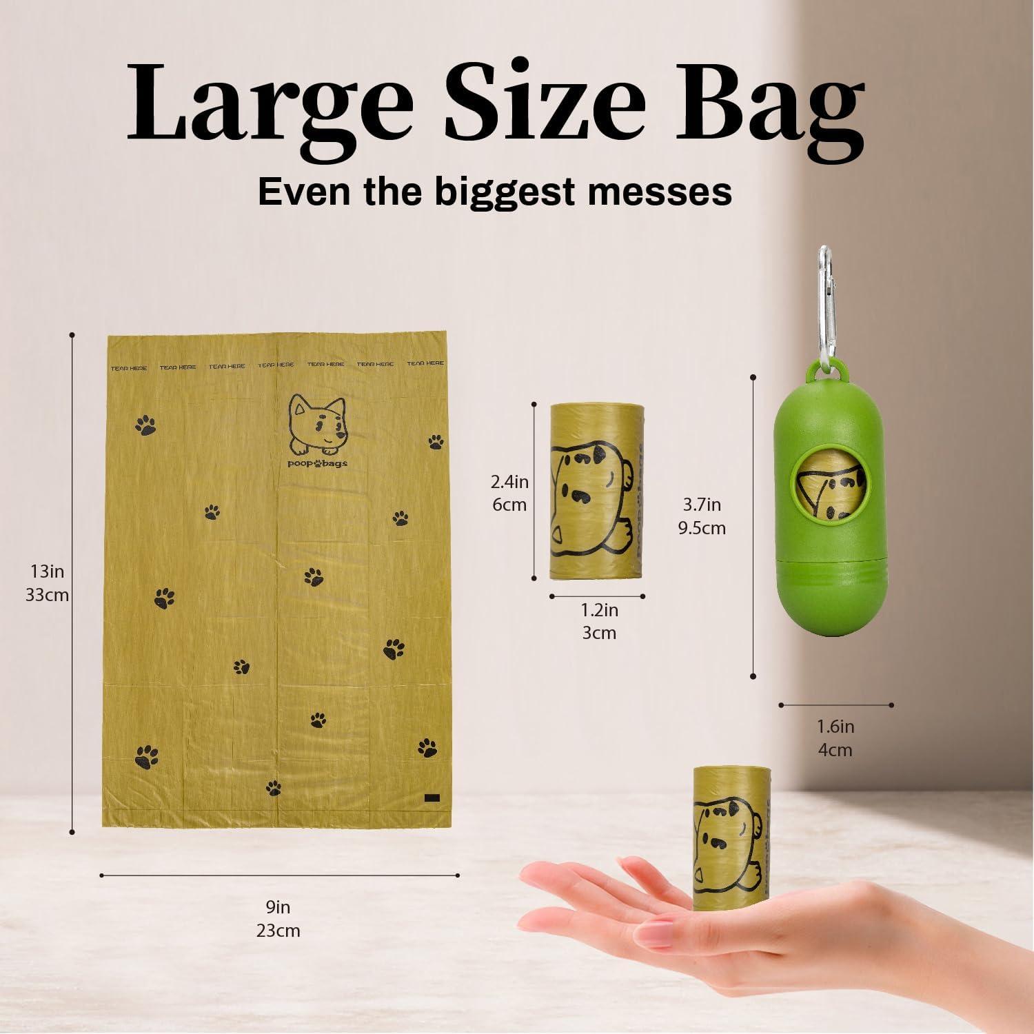 270 Bolsas de Excremento para Perros Watreeco, Extra Gruesas 33x23cm