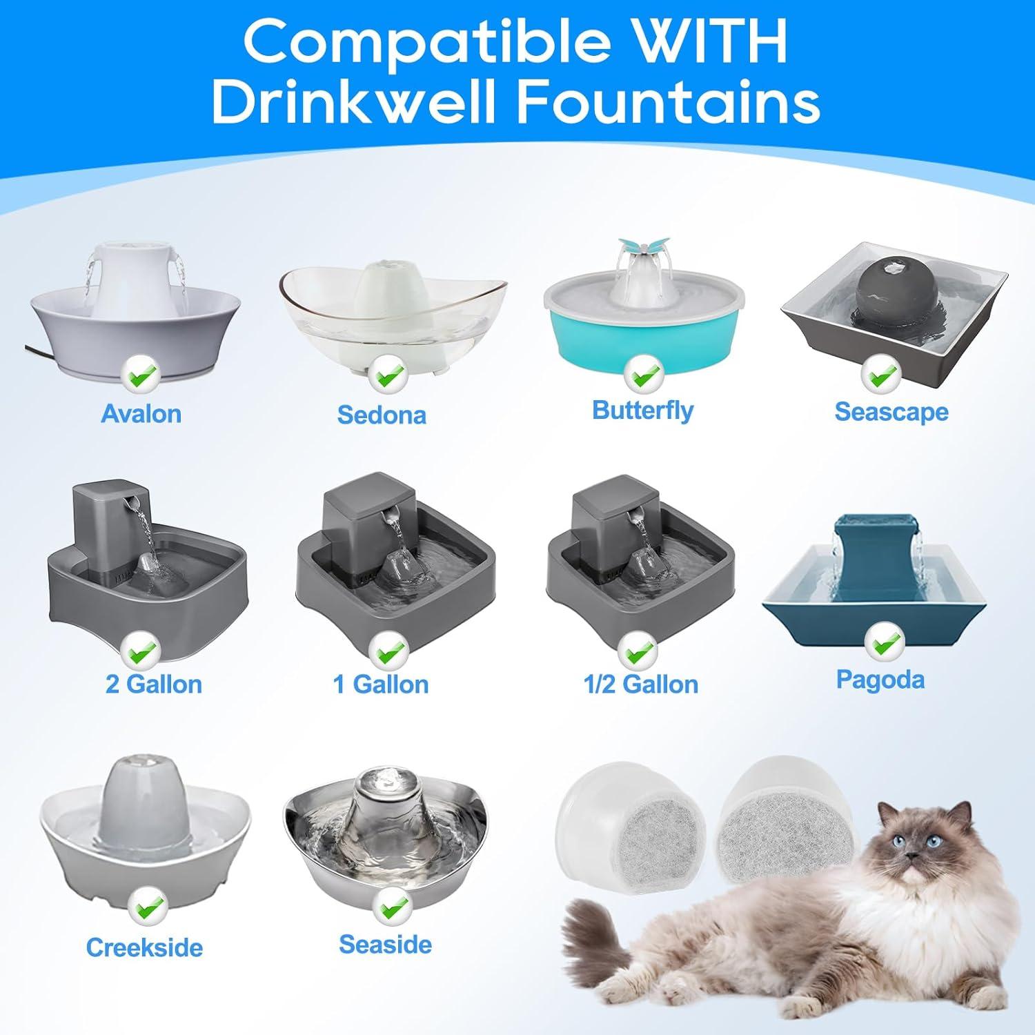 Filtros de Fuente para Gatos MyfatBOSS - 8 Piezas