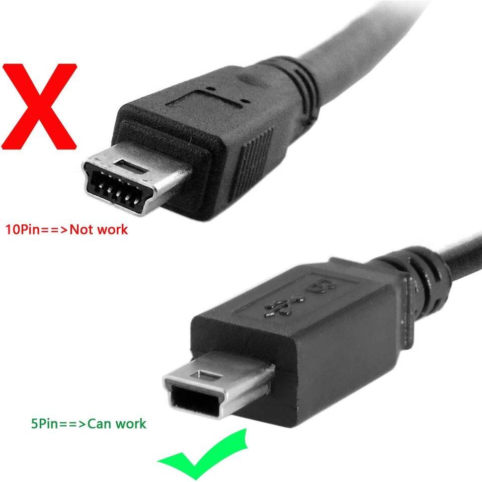 Cable de Extensión Mini USB 5Pin CY 0.5m para Dispositivos