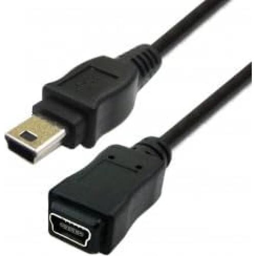 Cable de Extensión Mini USB 5Pin CY 0.5m para Dispositivos