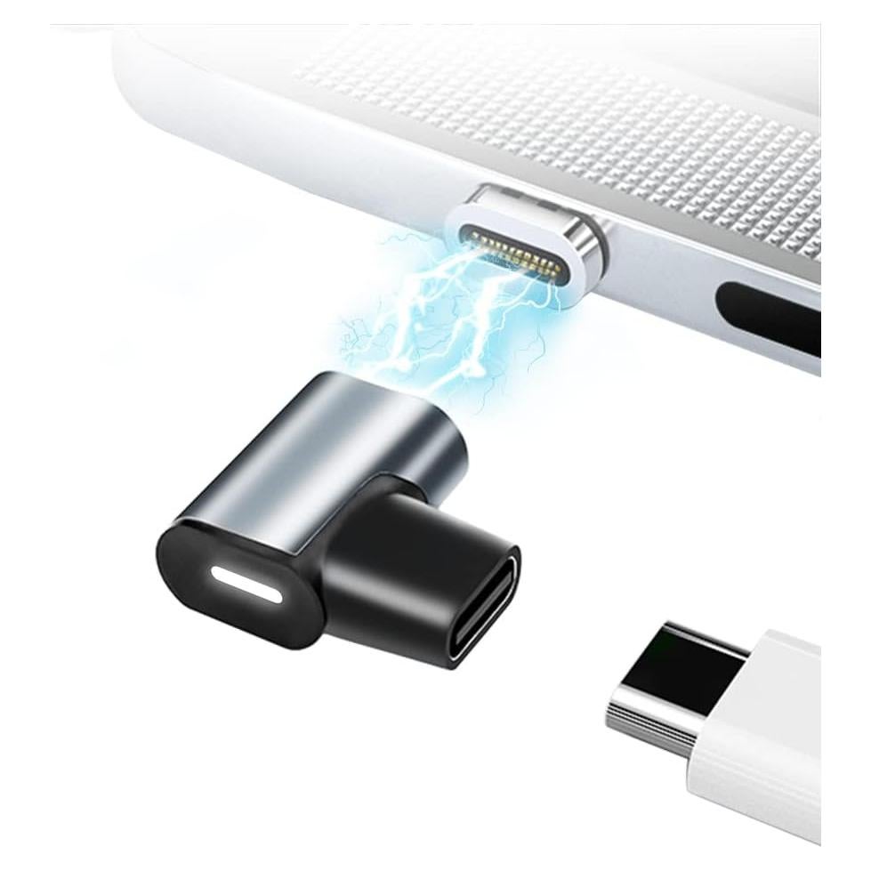 Adaptador USB C Magnético AUCON Max 100W Carga Rápida 10Gbps