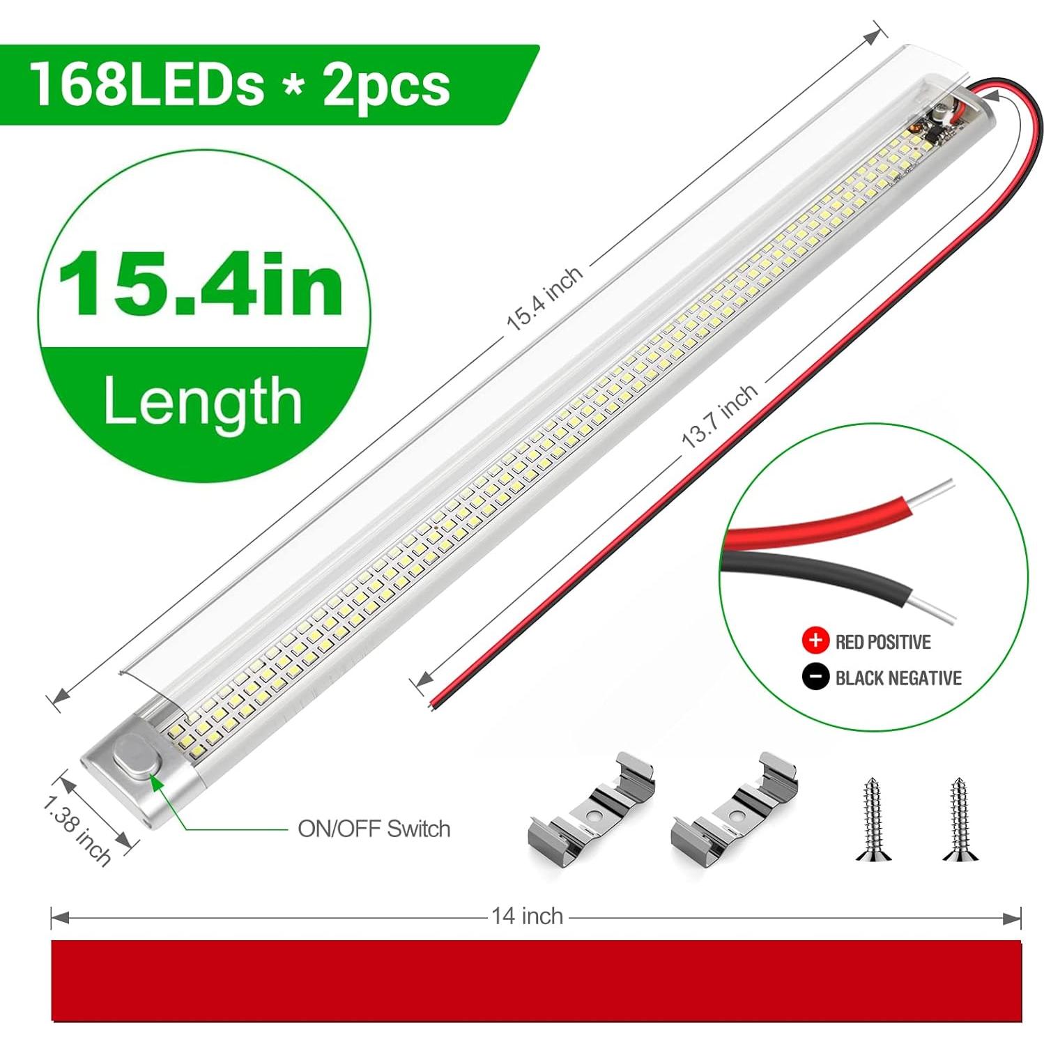 Barra de Luz LED Interior CT CAPETRONIX 12V 168 LEDs 1700LM