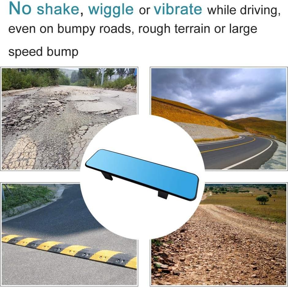 Espejo Retrovisor Antideslumbrante SkycropHD 290mm Plano Azul