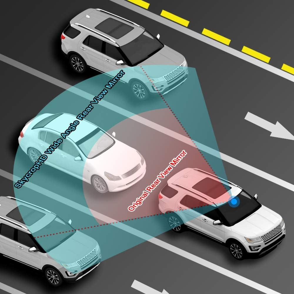 Espejo Retrovisor Antideslumbrante SkycropHD 290mm Plano Azul