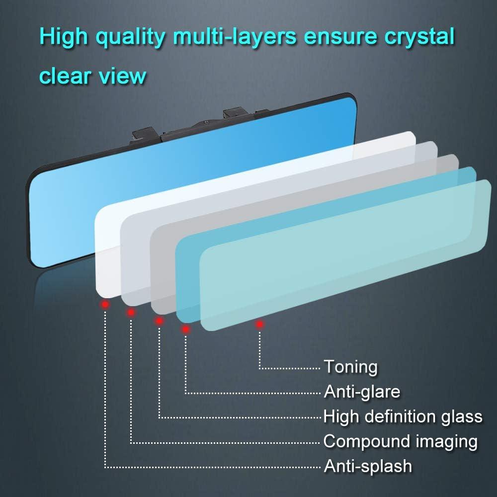 Espejo Retrovisor Antideslumbrante SkycropHD 290mm Plano Azul