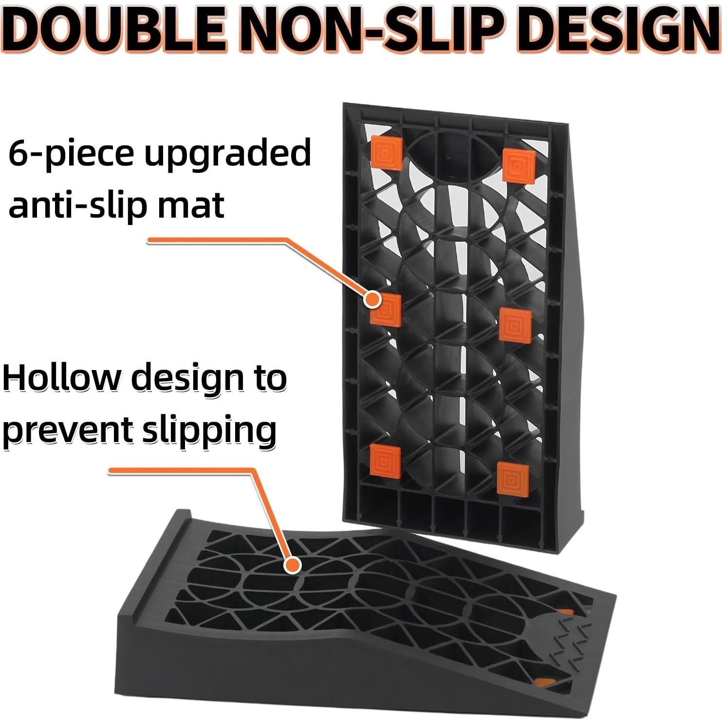 Rampas de Servicio para Coche OULEME 2 Pcs 5587.6 kg Antideslizantes