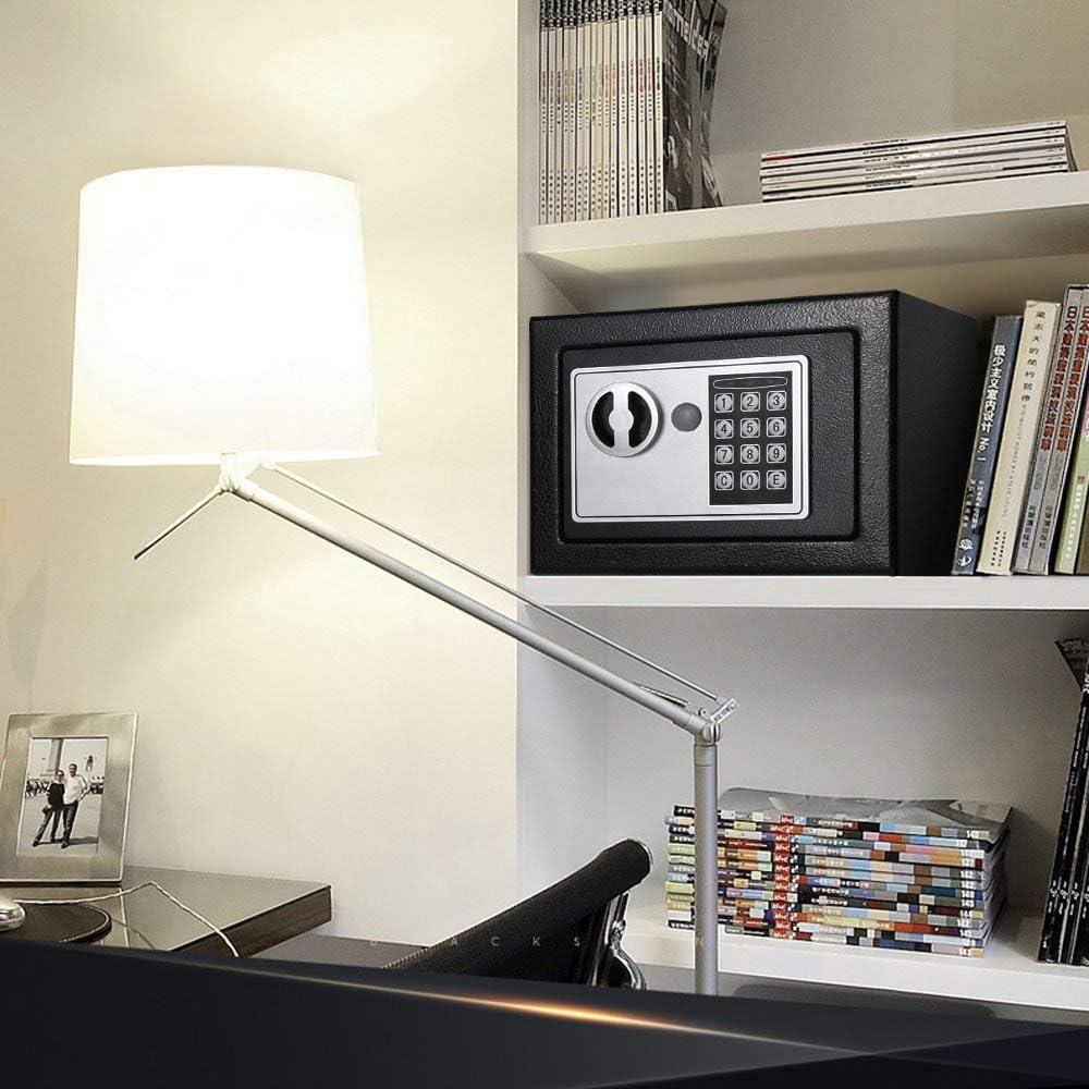 Caja Fuerte Pequeña Jssmst 0.23CF con Teclado Electrónico 17x23x17cm