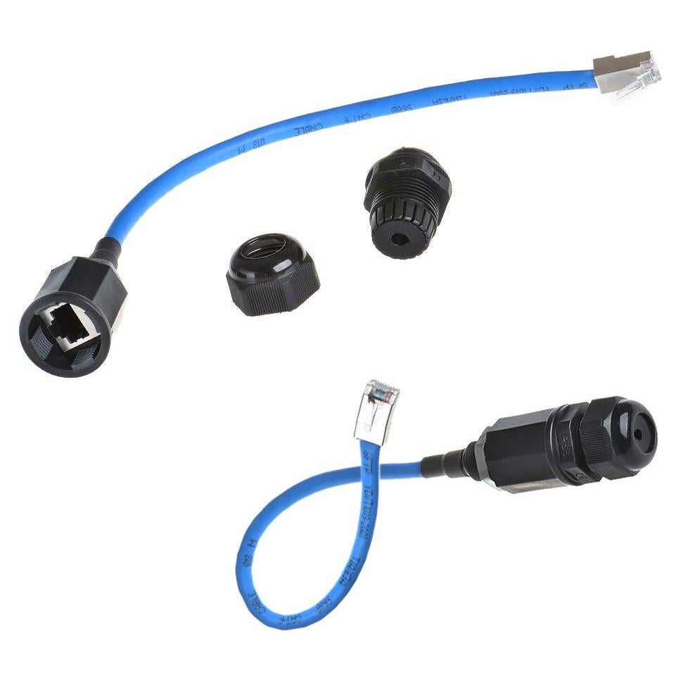 Conector RJ45 Impermeable M20 Cat6 2 Piezas IP67 para Red