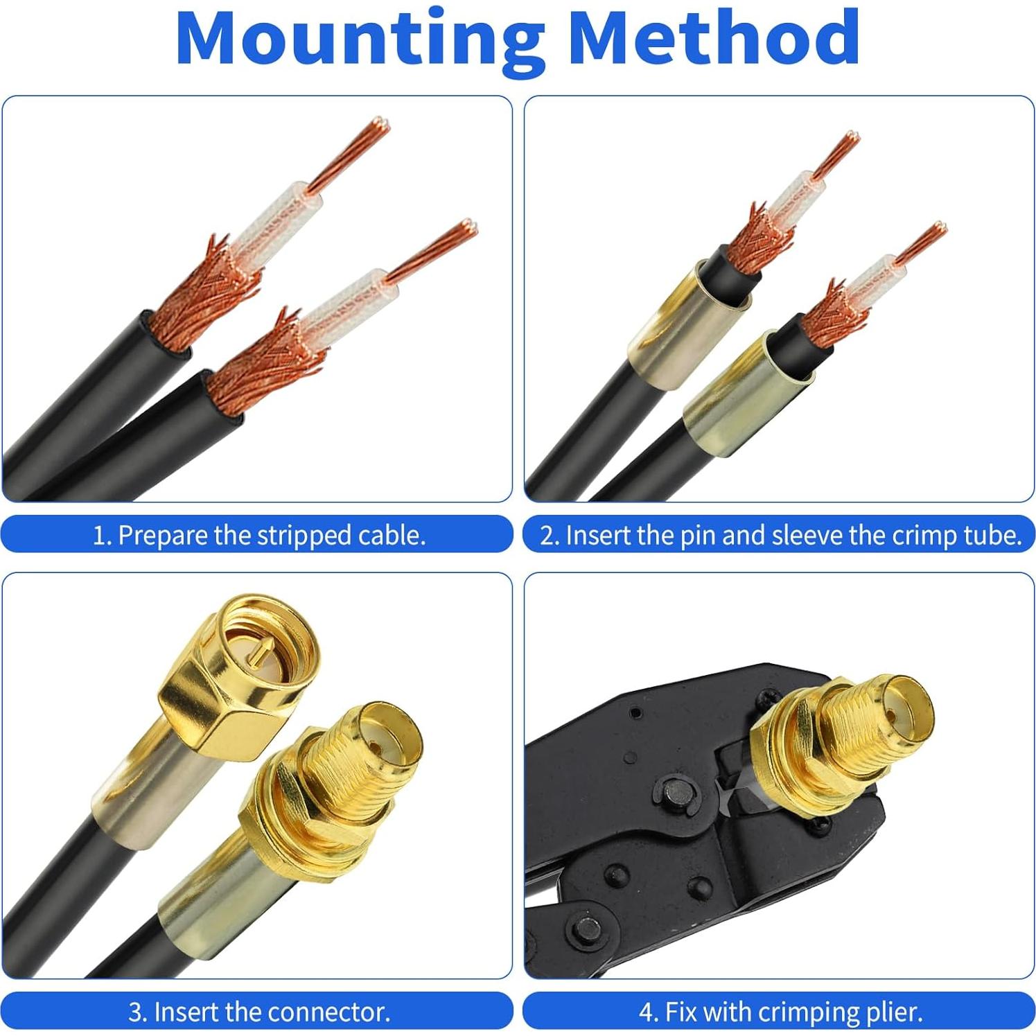 Cable Coaxial RG174 Superbat 5.18m 50 Ohm para Radio DIY