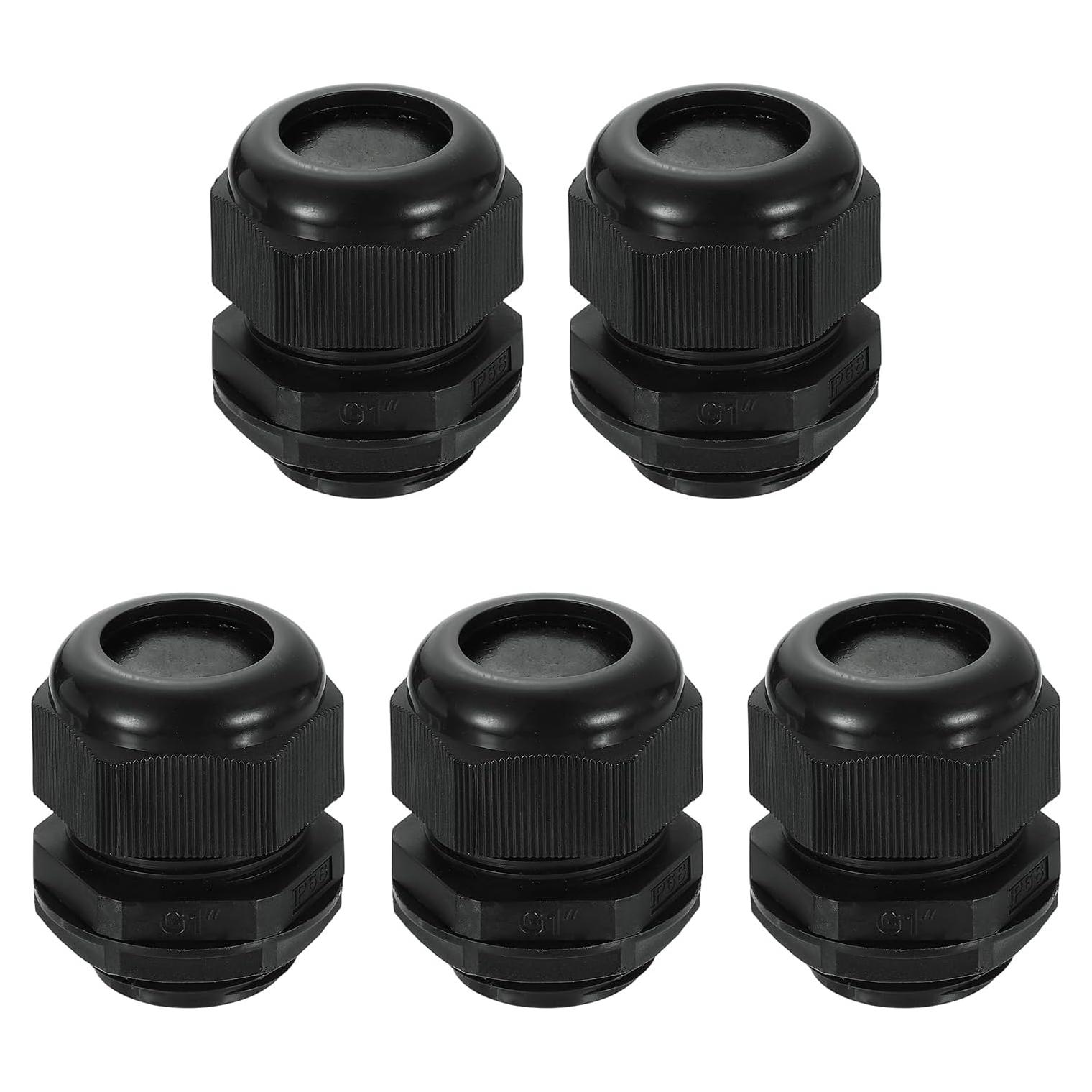 Conectores de Cable Nylon a Prueba de Agua uxcell 5 Pcs 18-25mm