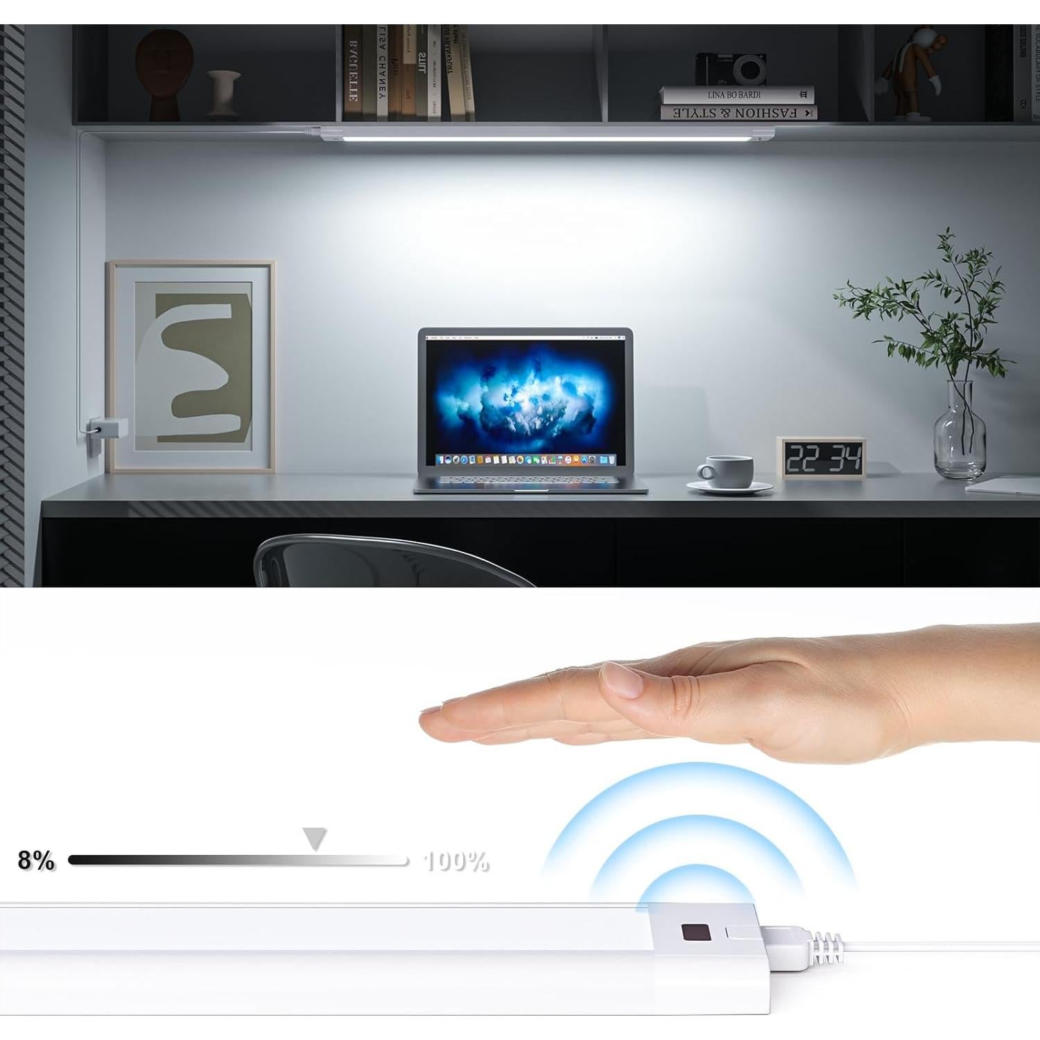 Luz LED Bajo Gabinete WOBANE 42 cm Regulable 1000LM