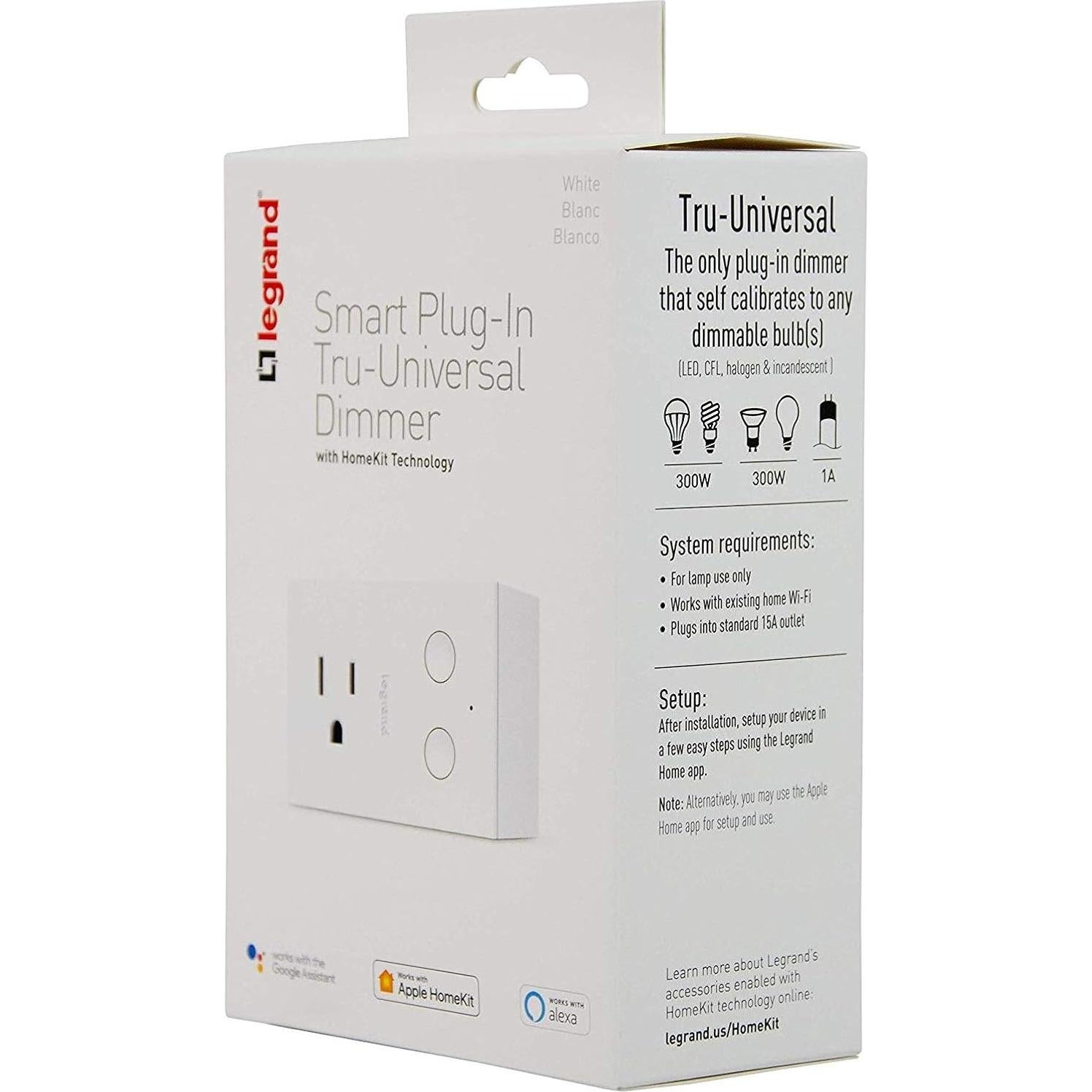 Enchufe Inteligente Legrand HKRP20, Control por Voz, 60W