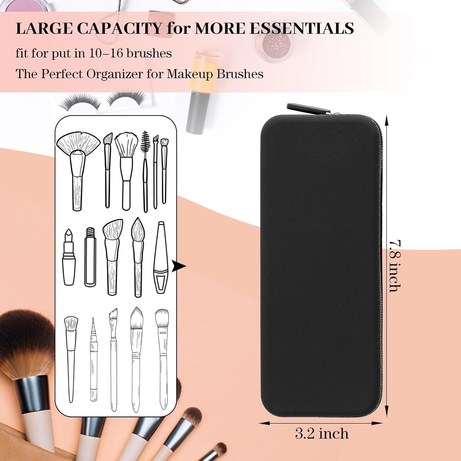 Estuche Organizador de Brochas de Maquillaje Sakolla Negro
