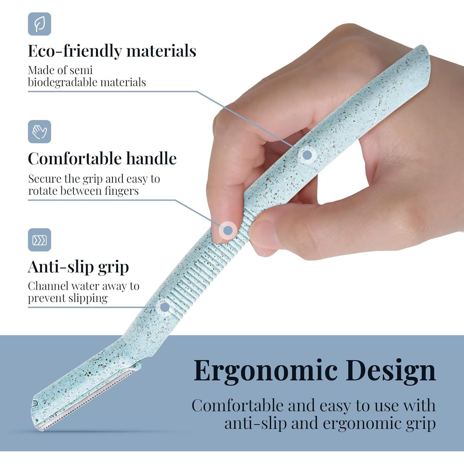 Cuchillas de Cejas ENNVA 12pcs - Recortadora Facial Desechable