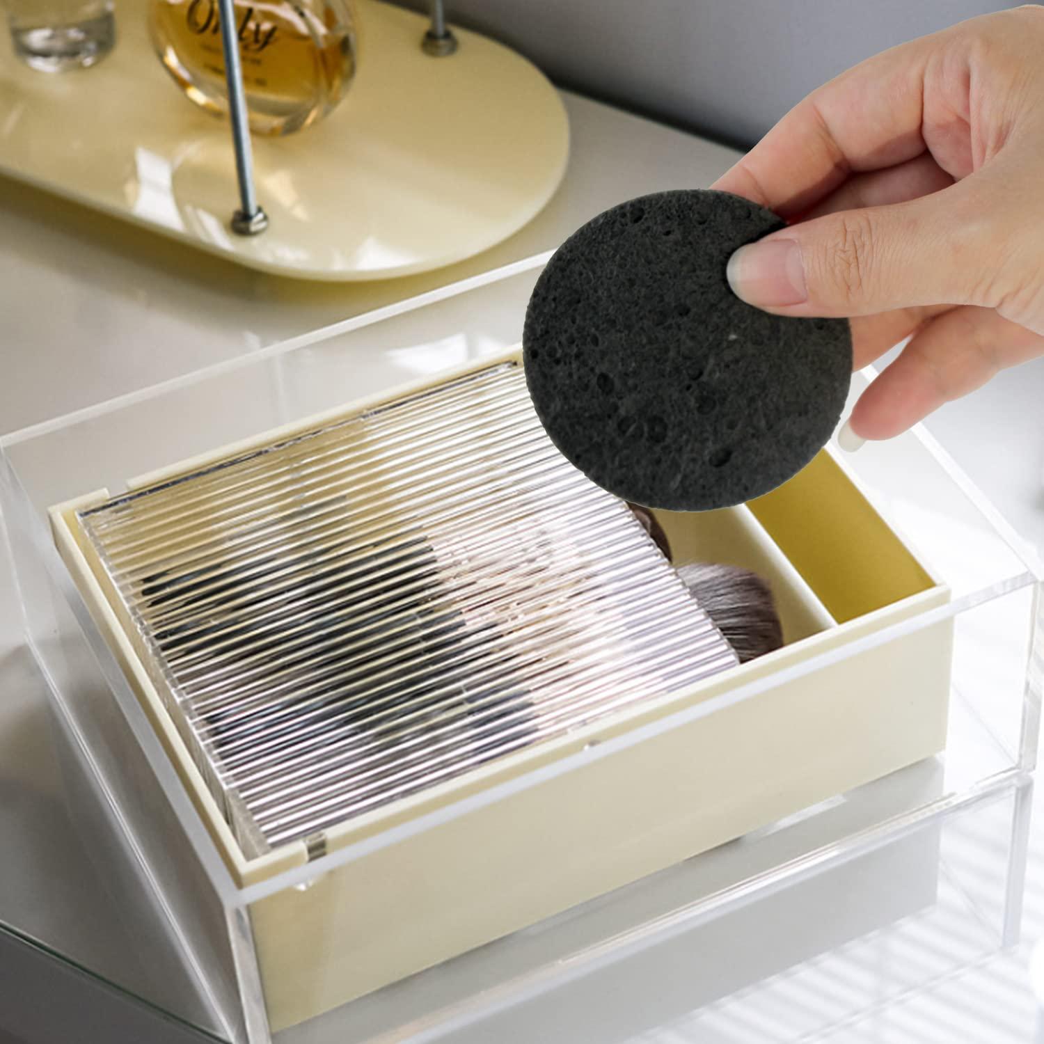 Esponjas Faciales Comprimidas 100 Unidades Celulosa Natural Negra