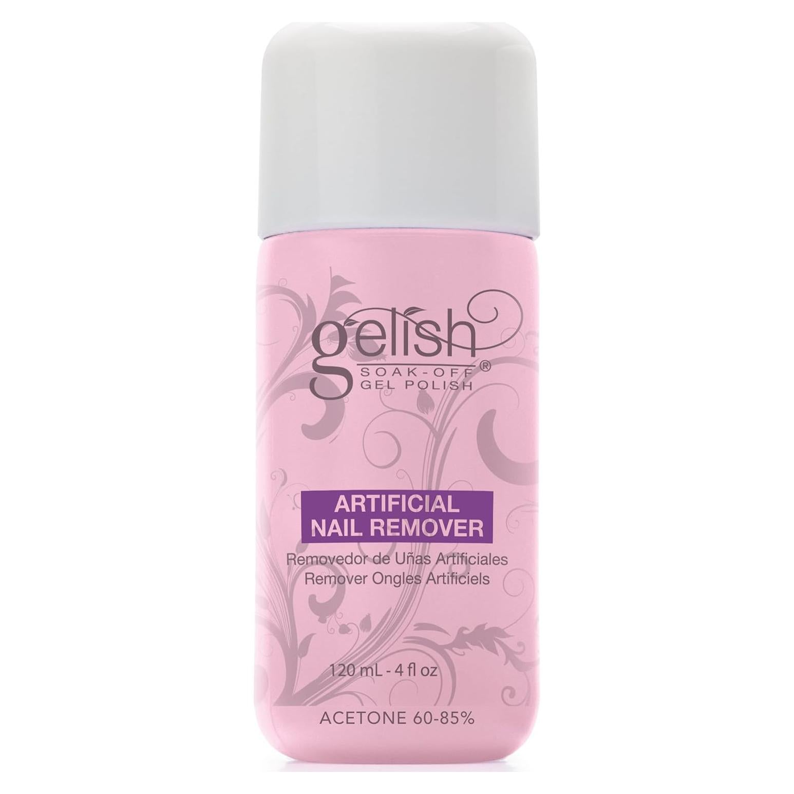 Removedor de Uñas Artificiales Gelish 118 ml - Suave y Efectivo