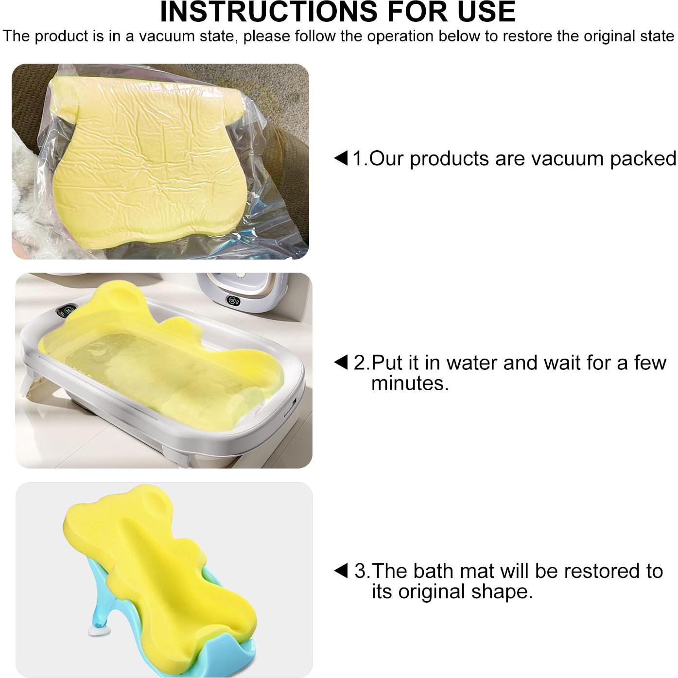 Esponja de Baño Suave HALLO para Bebés Antideslizante Amarillo