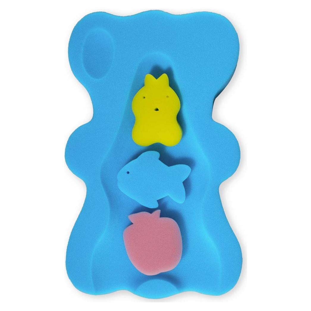 Esponja de Baño Antideslizante para Bebés Azul 49x30cm