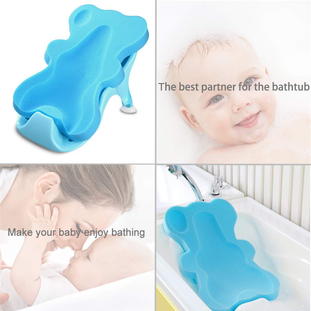 Esponja de Baño Antideslizante para Bebés Azul 49x30cm