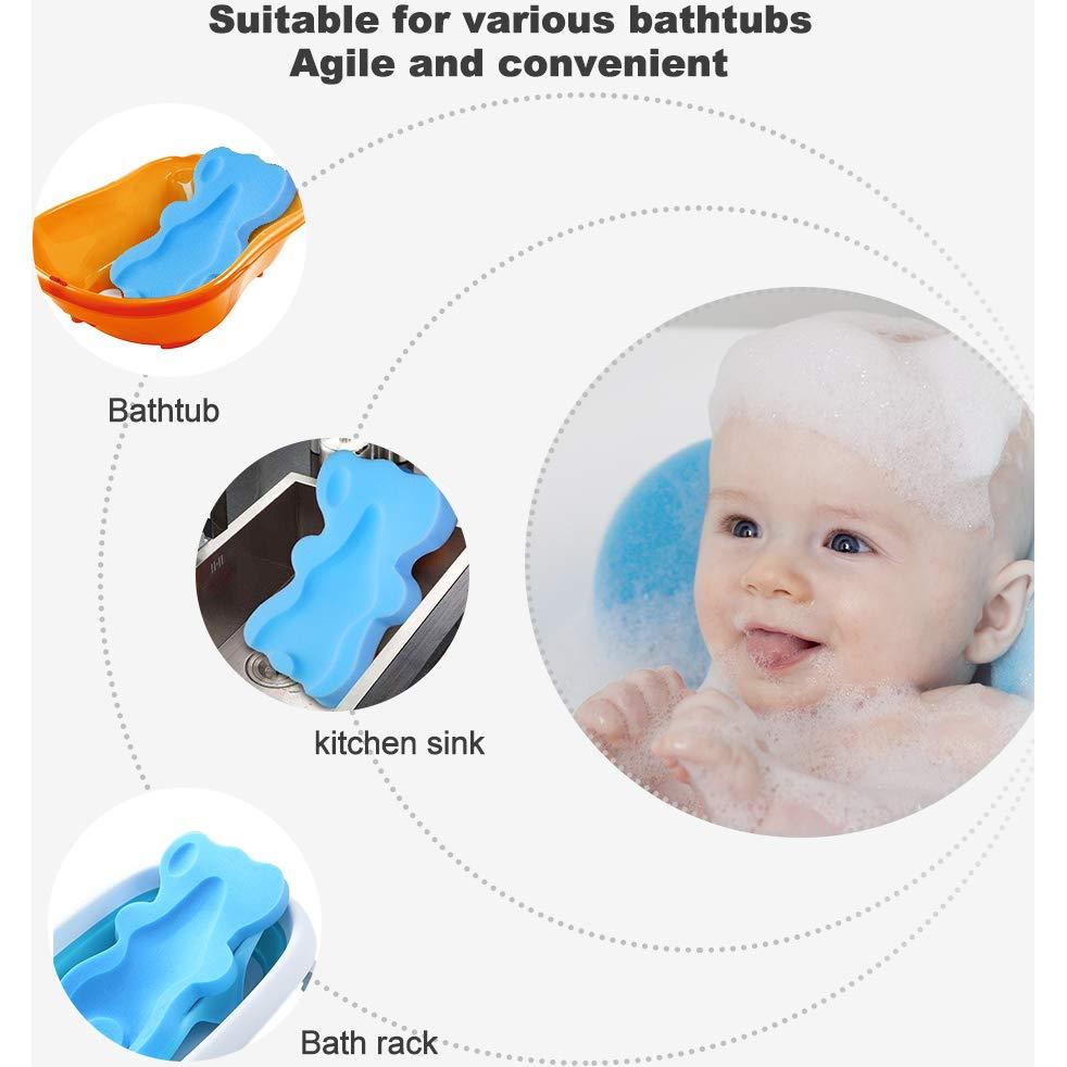 Esponja de Baño Antideslizante para Bebés Azul 49x30cm