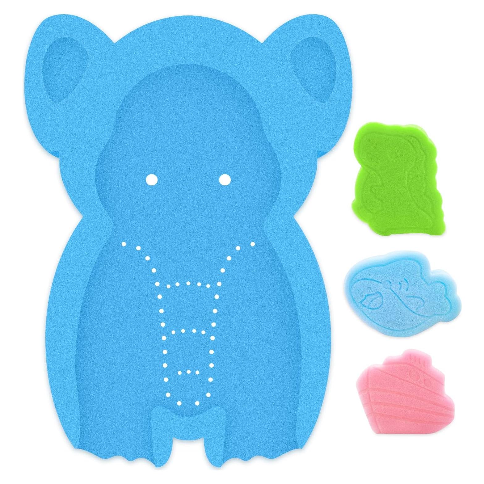 Esponja de Baño Suave para Bebés HL Elefante Azul 49x35cm