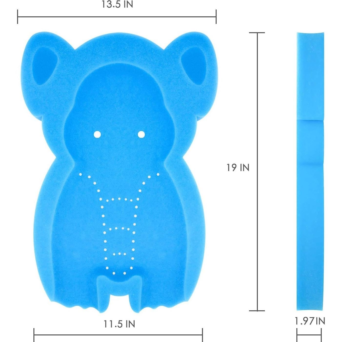 Esponja de Baño Suave para Bebés HL Elefante Azul 49x35cm