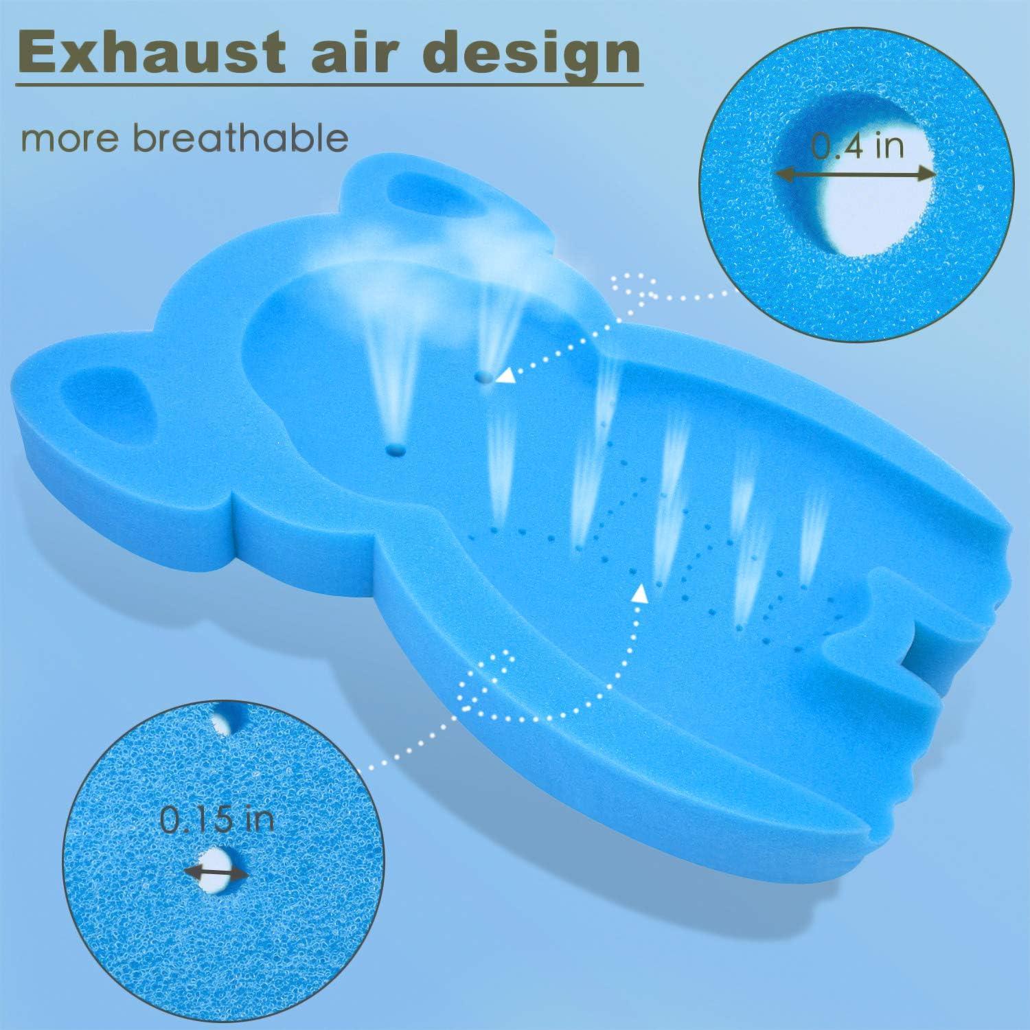 Esponja de Baño Suave para Bebés HL Elefante Azul 49x35cm